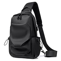 Men Women Sling Backpack Crossbody Shoulder Chest Bag with USB Charging Port