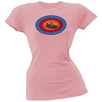 Old Glory Grateful Dead - Womens Terrapin & Bear Dinghy Juniors T-Shirt Large Light Pink