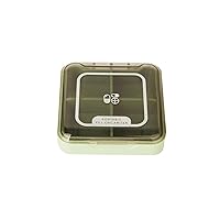 Household divider pill box, sealed medicine box, divided box, carry mini compartment small pill box, carry with you Transparentgreen