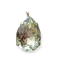 Clear Mint necklace,sea foam Swarovski crystal pendant, Drop necklace, Bridal necklace, Bridesmaid gifts, Crystal pendant
