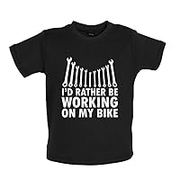 I'd Rather Be Working On My Bike - Organic Baby/Toddler T-Shirt