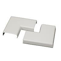 Legrand Wiremold NM6 Nonmetallic Plastic Raceway for Extending Power, Flat Elbow, Ivory (1 Pack)