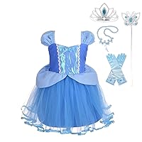 Dressy Daisy Princess Costumes Birthday Fancy Halloween Xmas Party Dresses Up for Toddler Girls with Accessories Size 2T