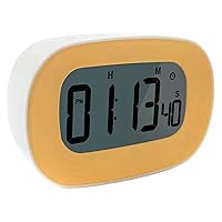 Digital Clock with Timer, Magnetic Countdown Clock Stopwatch Timer for Kitchen Cooking Classroom Study Fitness Gym, Loud Sound or Silent, Touch Operation, Big Digits, 12/24 Hour Time (Yellow)