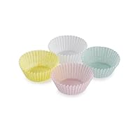 180 Baking Cups Muffin Cupcake Liners Pastel Color Bake Cake Cookie Decorations Baker Cooking Dessert Paper Cups Standard Size Baking Cups Food-Grade Greaseproof Paper Cupcake Liners