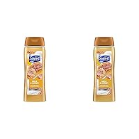 Essentials Gentle Body Wash, With a Sweet Oil Blend Essence, Milk & Honey Infused with Vitamin E & Honey Extract 18 oz (Pack of 2)
