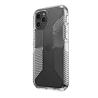Speck Products Presidio Perfect-Clear with Grip iPhone 11 PRO Case, Heavy Duty Protection, Clear/Clear (136447-5085)