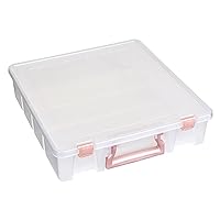 ArtBin Clear Craft Organizer Case Storage Container, Rose Gold
