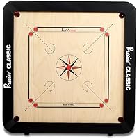 Precise Carrom Board Classic Original Birch English Ply Indoor Board Game Approved by Carrom Federation of India & Maharashtra Carrom Association (Bulldog, 28mm)