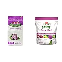 Jobe's Garden Lime Soil Additive De-Acidifier (6 lb) and Burpee Bone Meal Fertilizer (3 lb) Bundle for Soil Health Improvement