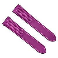 Ewatchparts 20MM LEATHER WATCH STRAP BAND FOR CARTIER ROADSTER XL CHRONO QUICK RELEASE PURPLE