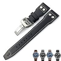 Genuine Leather Calfskin Watchband 21mm 22mm Suitable For IWC Big PILOT TOP GUN IW5009 IW5103 Wire Nail Watch Strap
