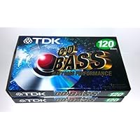 TDK CD Heavy Bass Performance 120 Minutes Audio Cassette Tapes - 2 Pack