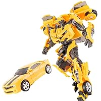 Deformation Robots Toys, Car Robot Toys Anime Toy Action Figures 2 Modes Alloy Action Figure Toys Movie Fans Anime Collection Bee Deformation Car Model Robot Toys for Kids Boys and Girls