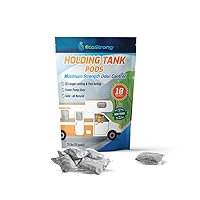 RV Black Tank Treatment | Toilet Drop-Ins | Control Odors and Waste Digester | Perfect for Campers, RVs, Boats (Pack of 10)