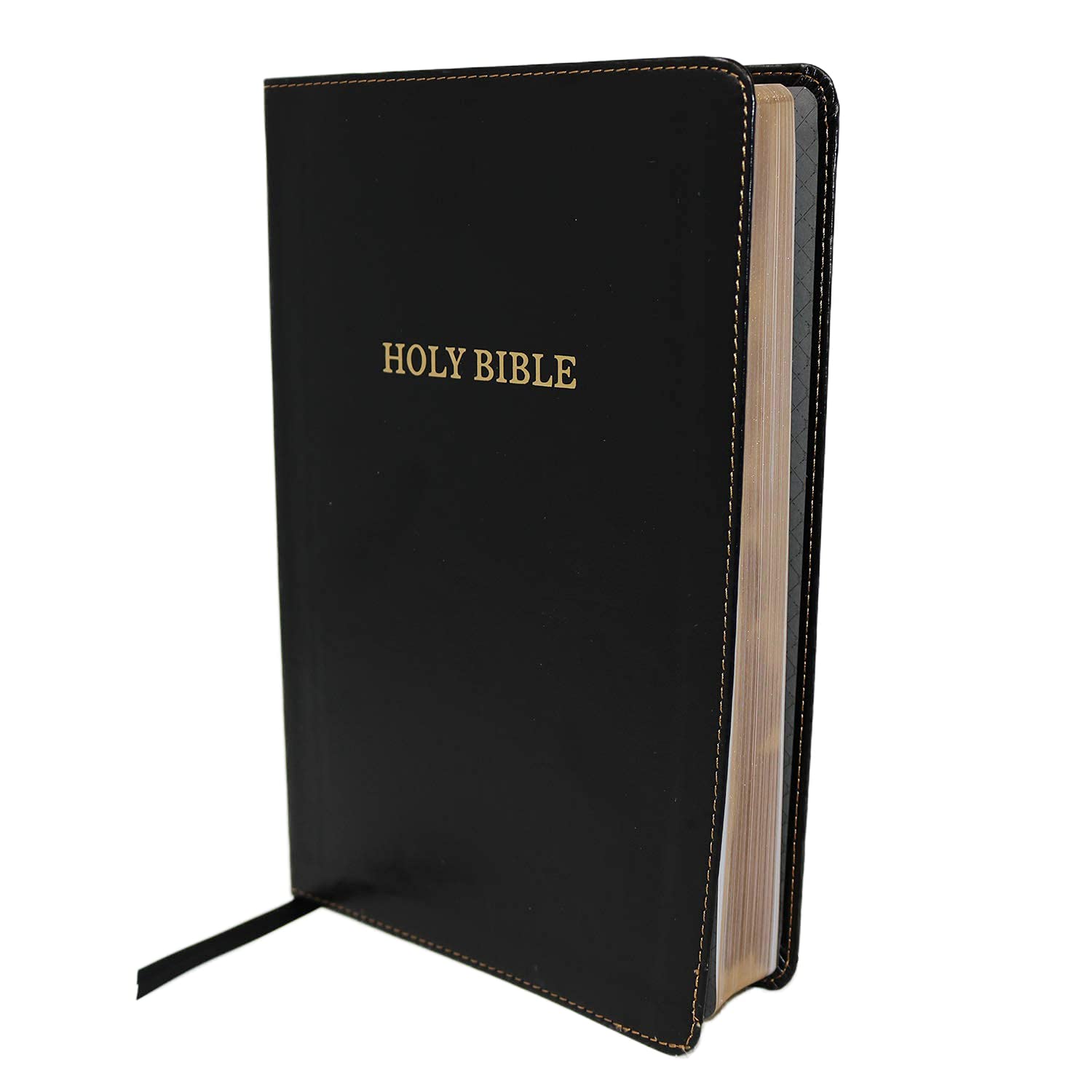 KJV Holy Bible: Large Print Thinline Bible, Black Leathersoft, Red Letter, Comfort Print: King James Version