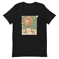 Dabbing Bitcoin T-Shirt | Bitcoin to The Moon Short-Sleeve Cryptocurrency T-Shirt for Men and Women