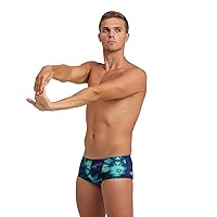 ARENA Performance Men's Hero Camo Low-Waist Swim Short Chlorine Resistant MaxLife Athletic Practice Swimsuit