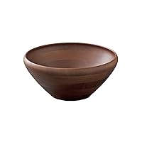 Swanson Shoji KP-225B Salad Bowl, Wooden Tableware, Rubberwood, Brown, L, Warm, Stylish Design That Fits The Table