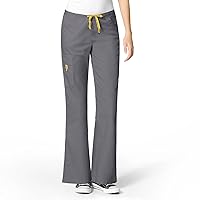 WonderWink Women's Scrubs Romeo Six-Pocket Flare Leg Pant - XS-5XL, 6 Pockets, Elastic Waistband with Convertible Drawstring