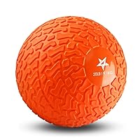 Yes4All Upgraded Fitness Slam Medicine Ball 20lbs for Exercise, Strength, Power Workout | Workout Ball | Weighted Ball | Exercise Ball | Orange Beast