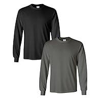 Gildan Adult Heavy Cotton Long Sleeve T-Shirt, Style G5400, 2-Pack