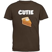 Thanksgiving Cutie Pie Brown Adult T-Shirt - Large