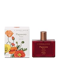 L'Erbolario Sweet Poppy - Notes Of Mandarin Orange, Red Poppy And Amber - Floral Fragrance For Women - Evanescent, Sweet Scent - Evokes Romance And Mystery - Long Lasting - 1.6 Oz EDP Spray
