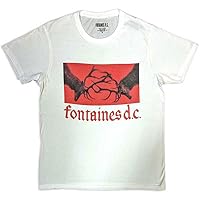 Rock Off officially licensed products Fontaines D C Gothic Band Logo T Shirt