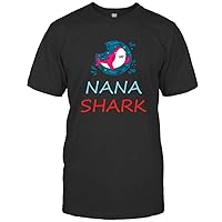 Womens Vintage Retro Nana Sharks Glasses Tshirt Gift for Women