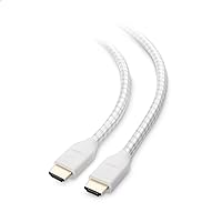 Cable Matters [Ultra High Speed HDMI Certified] Braided 48Gbps 8K HDMI Cable 13.1 ft / 4m with 8K@60Hz, 4K@240Hz and HDR Support for PS5, Xbox Series X/S, RTX3080 / 3090, Apple TV and More in White