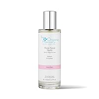 The Organic Pharmacy Rose Facial Spritz, Toner to Hydrate, Freshen, and Soothe Skin, 3.3 Ounce