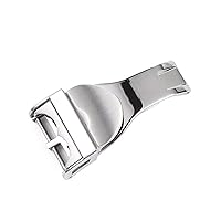 Stainless Steel Clasp Folding Buckle Watch Strap Watchband Belt Buckle For Tudor Black Bay 18mm Silver Watch Buckle