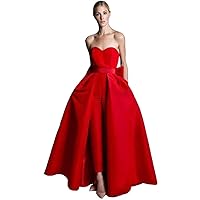 VeraQueen Women's Sweetheart Jumpsuits Evening Dresses with Detachable Skirt Prom Gowns Pants