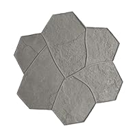 Original Random Stone Concrete Stamp Single by Walttools | Decorative Rock Tile Pattern, Sturdy Polyurethane Texturing Mat, Realistic Detail (Floppy, Flex)