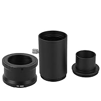 Telescope Extension Tube Adapter Ring Set for Sony E Mount Camera, 1.25In M42*0.75mm Extension Tube Kit for T2 Mount Telescope