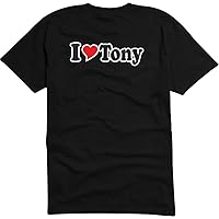 T-Shirt Man - I Love with Heart - Party Name Carnival - I Love Tony