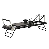 Professional Multifunctional Pilates Core Bed, Foldable Pilates Reformer, Home Gym Activity Room Yoga Exercise Training Equipment, Adjustable Intensity