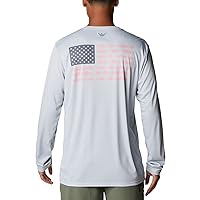 Men's PFG Terminal Tackle Fish Flag Long Sleeve Fishing Shirt