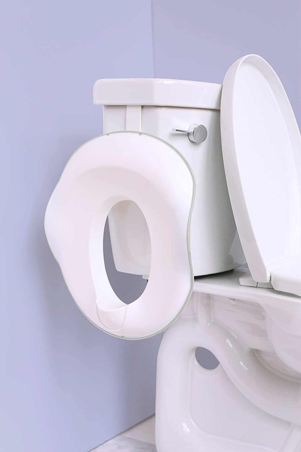 Ubbi Multi-Use Potty and Utility Hook, No Hardware Or Installation Needed, Durable and Sturdy to Hang Over Toilet Tank Or Door, White