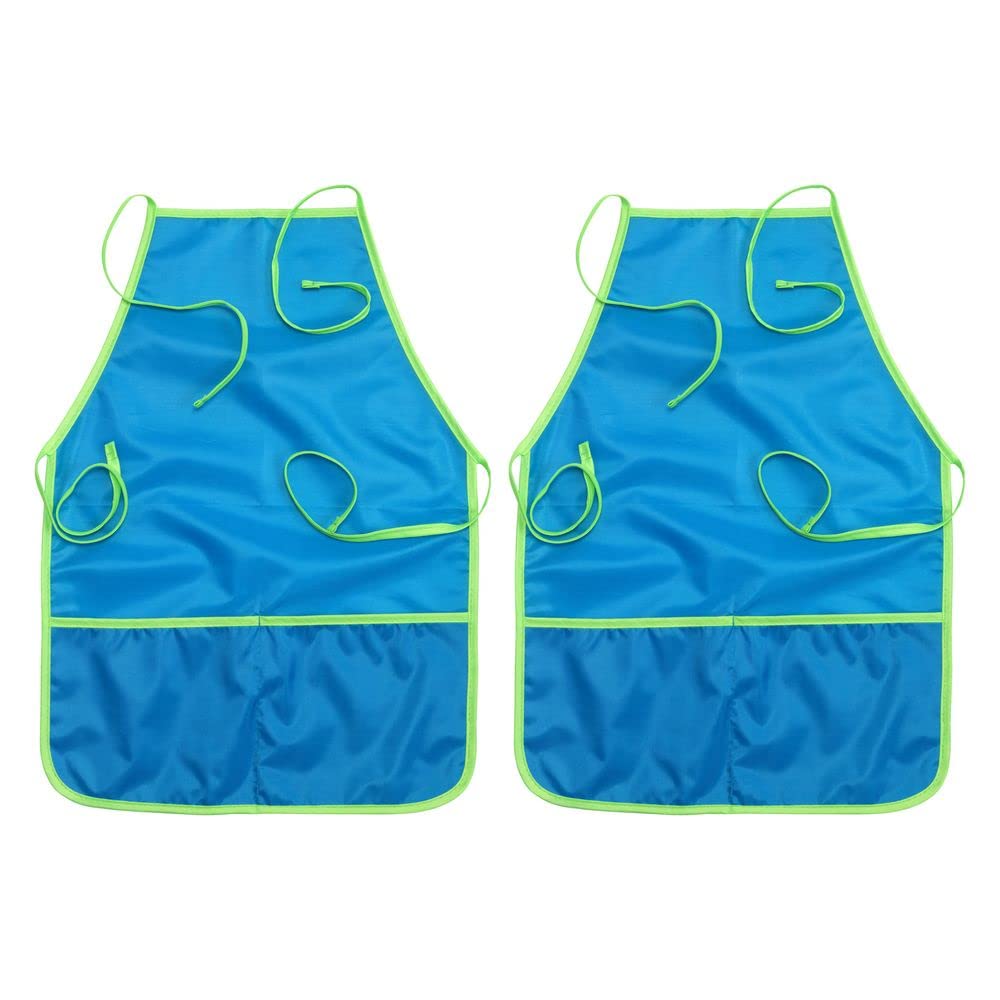 Colorations (r) 2 Water Proof Apron, Easy to tie Strings at Neck and Back, Perfect for Kids.
