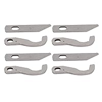 Phicus 8Pcs Serger Knife Strong Durable Metal Accurate Angle Easy Installation Overlock Blade for 925D 929D 935D 1034D PL1500 - (Color: 8Pcs)