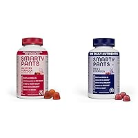 SmartyPants Masters Formula Women 50+ and Men's Complete Gummies with Omega-3, 120 Count