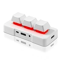 3-Key Mini Keypad Wireless Mechanical Gaming Keyboard Hot Key Customized Program with RGB Led