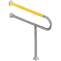 Grab Bars for Bathtubs and Showers, Stainless Steel Safety Toilet Rail for Bathroom, Anti-Slip Hand Rails Assist Aid for Elderly Children Disability,Yellow