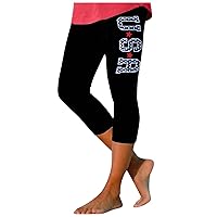 Capri Leggings for Women Tummy Control High Waisted Capri Pants Stretchy Capris Cutout Yoga Pants Cute Cropped Pants Jeggings
