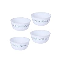 Corelle Country Cottage Glass 325ml Soup Bowl Pack of 4, Multicolor