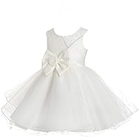 Dressy Daisy Girls' Beaded Sequins Occasion Dress Up Wedding Flower Girl Pageant