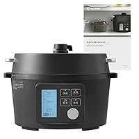 Iris Ohyama PMPC-MA4-B Electric Pressure Cooker, Pressure Cooker, 1.6 gal (4 L), For 3 - 4 People, Low Temperature Cooking, Tabletop Pot, Reservation Function, 90 Automatic Menu Types, Glass Lid