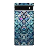 R3809 Mermaid Fish Scale Case Cover for Google Pixel 6a